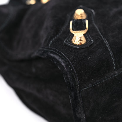 Balenciaga Baby Daim Suede Giant 12 Gold Hardware City Black 8 of 16