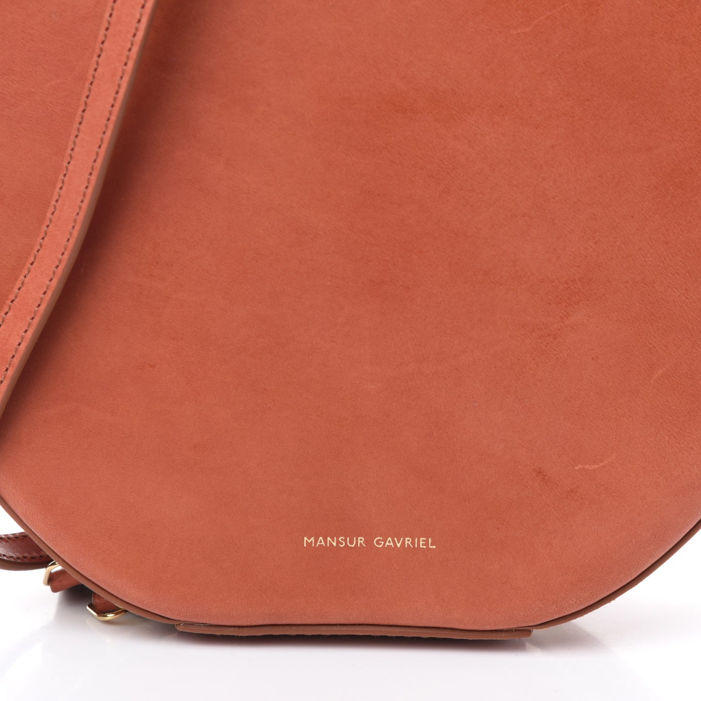 Calfskin Circle Bag Brandy
