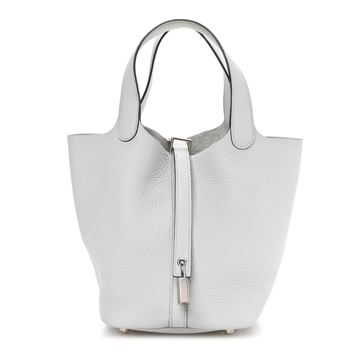 Hermes Taurillon Clemence Picotin Lock 18 PM Bleu Pale 2 of 25