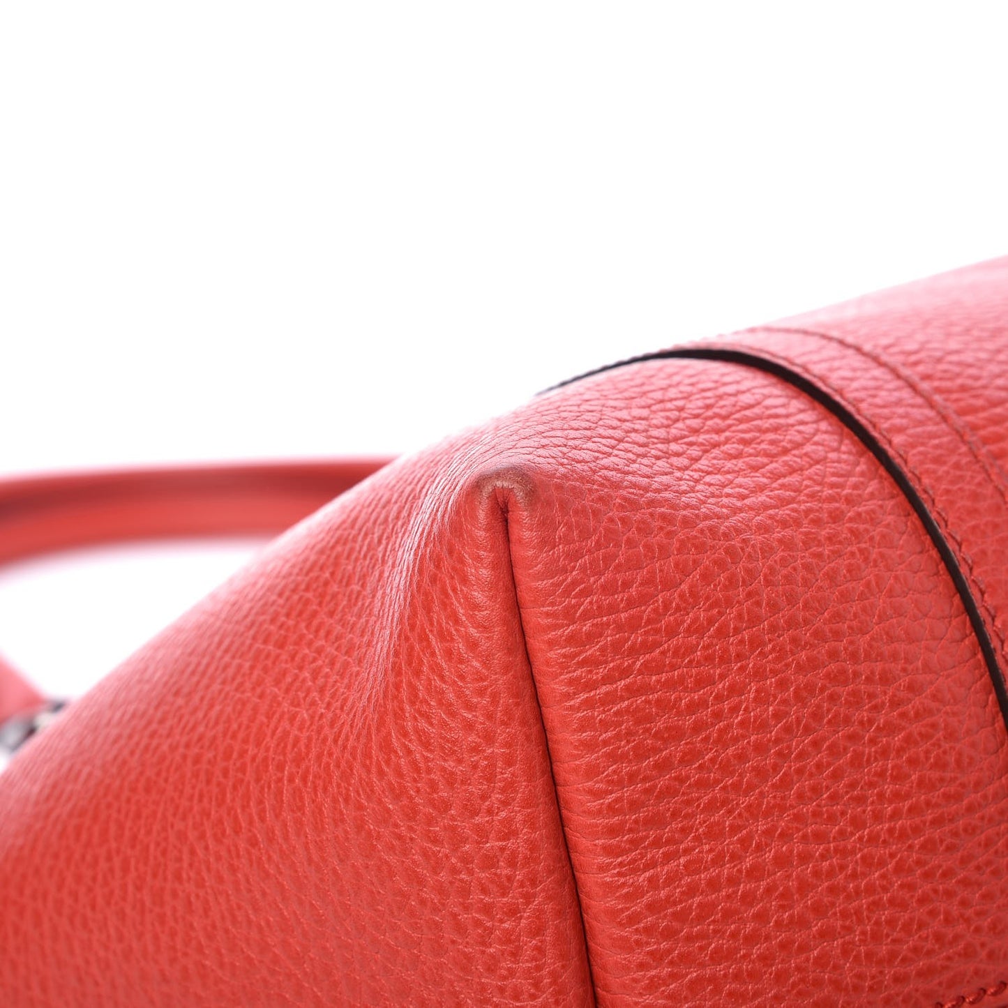 Pebbled Calfskin Medium Joy Tote Red