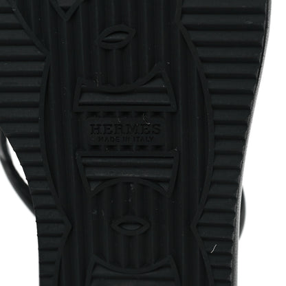Hermes Nappa Gipsy Sandals 39 Black 6 of 7
