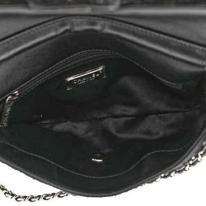 Chanel Sequin Single Flap Black 5 of 10