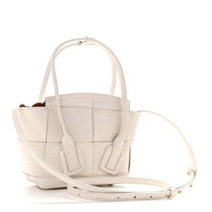 Bottega Veneta French Calfskin Maxi Intrecciato Mini Arco Bianco 2 of 9