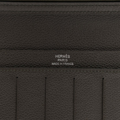 Hermes Evercolor Citizen Twill Long Wallet Vert De Gris 6 of 6