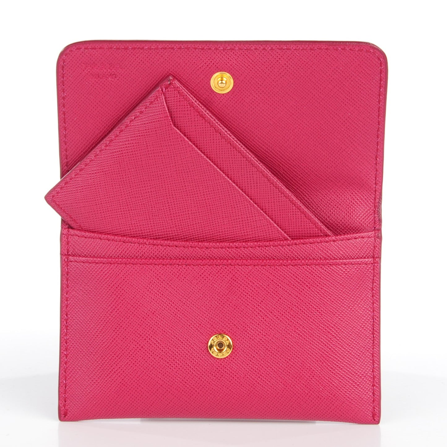 Saffiano Metal Flap Card Holder Ibisco