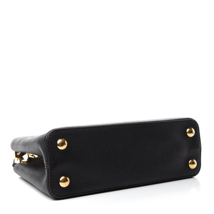 Louis Vuitton Taurillon Capucines BB Black 4 of 9