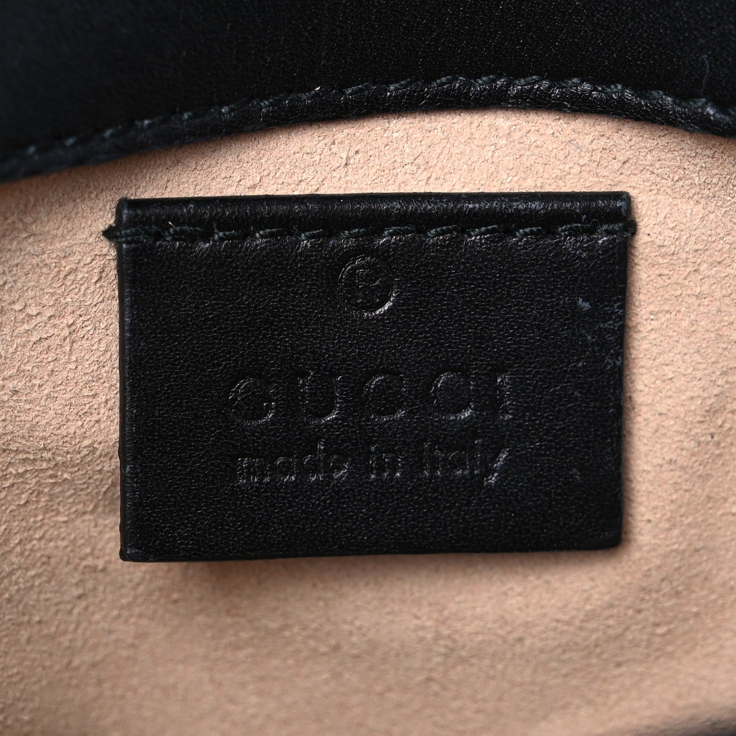 Calfskin Matelasse Super Mini GG Marmont Shoulder Bag Black