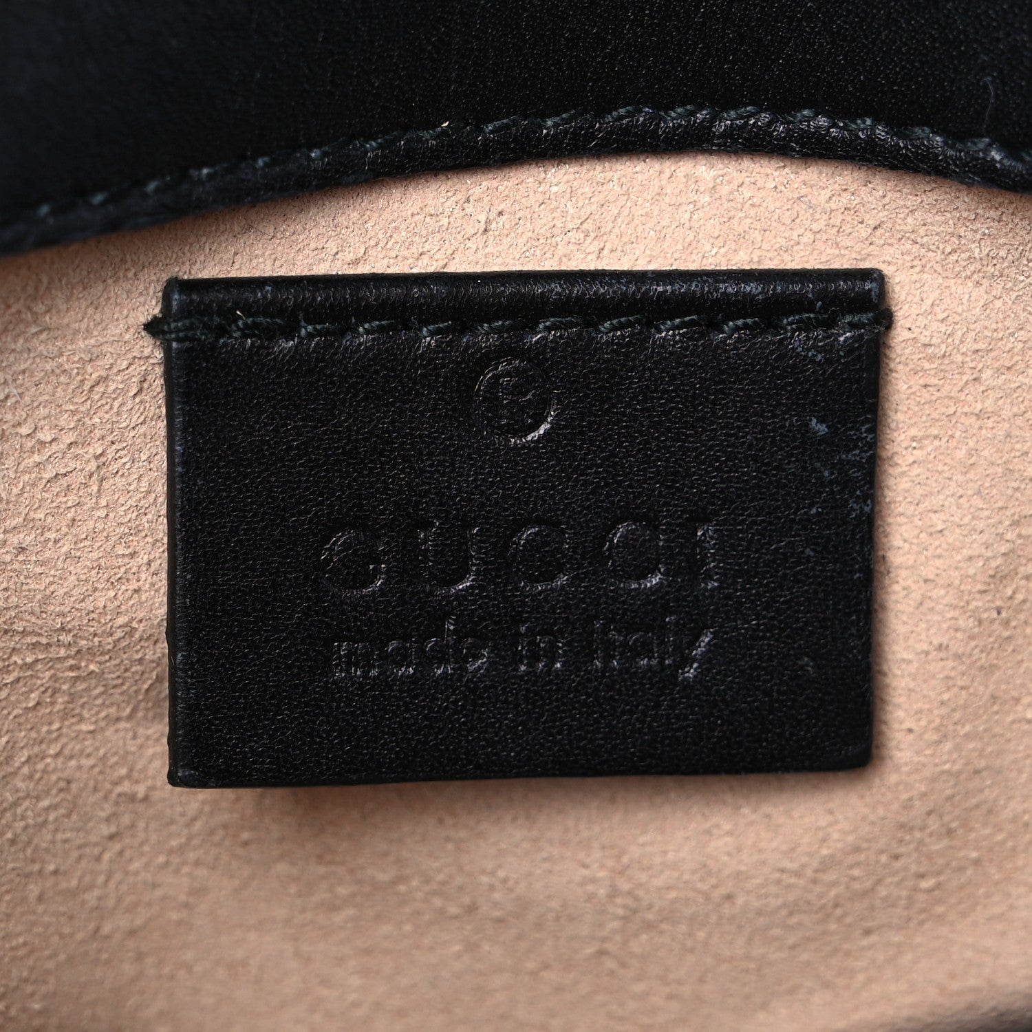 Gucci Calfskin Matelasse Super Mini GG Marmont Shoulder Bag Black 6 of 7