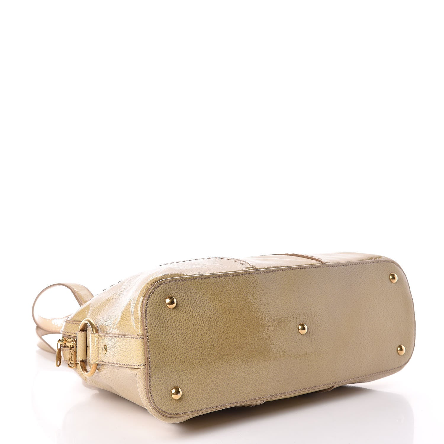 Saint Laurent Patent Large Muse Beige 4 of 12