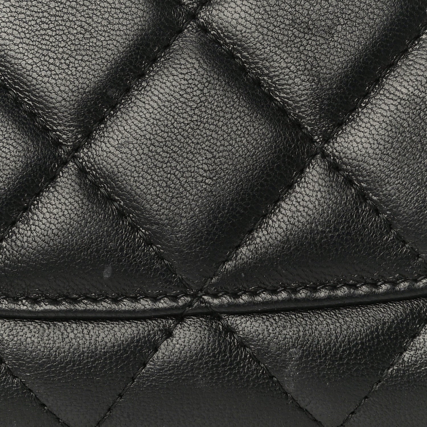 Chanel Lambskin Quilted Large Gusset Flap Wallet Black 23 of 24