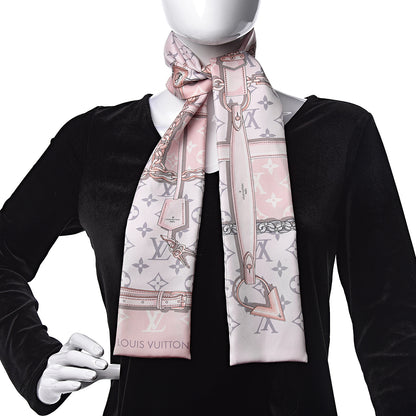 Louis Vuitton Silk Monogram Confidential Bandeau Light Pink 2 of 3