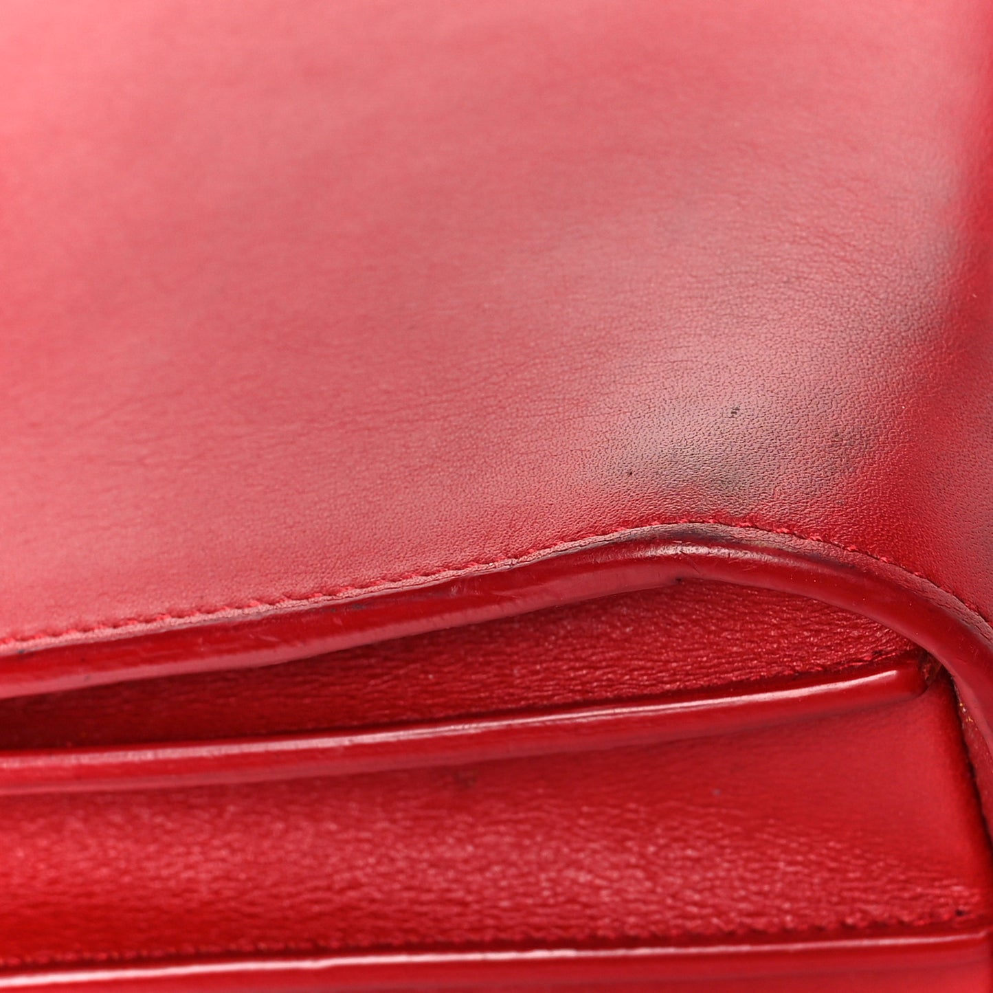 Calfskin Nano Sac De Jour Lipstick Red