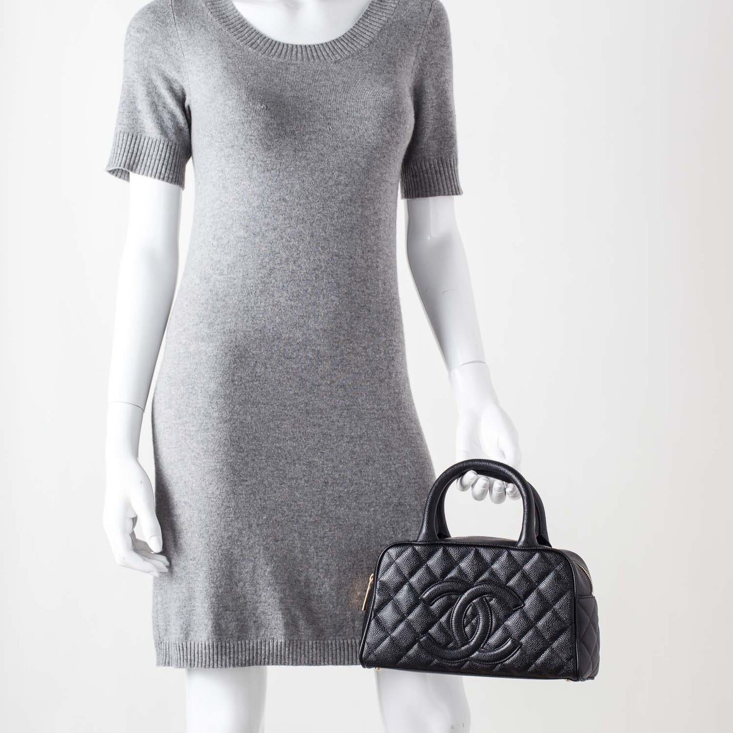 Caviar Small Bowler Black