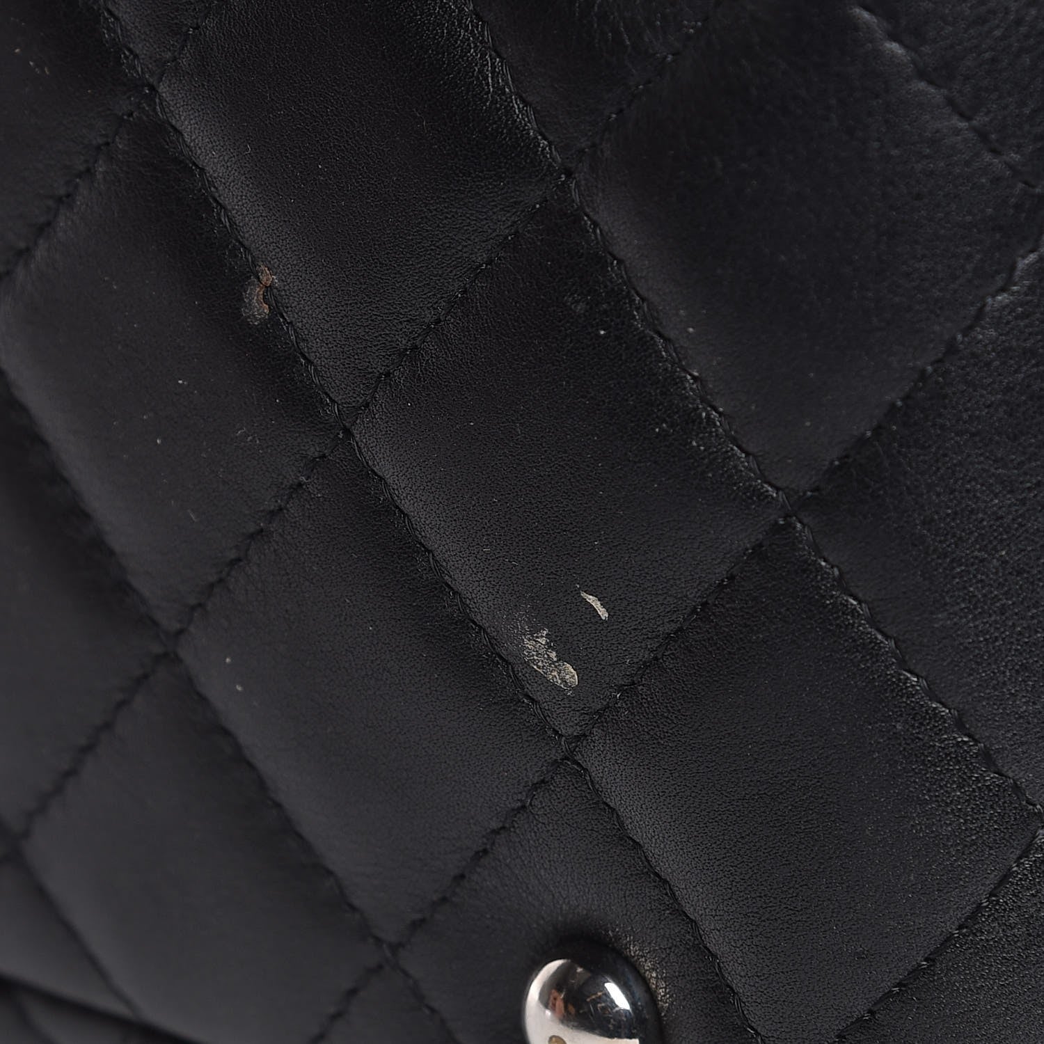 Chanel Calfskin Quilted Large Cambon Bowler Black 15 of 20