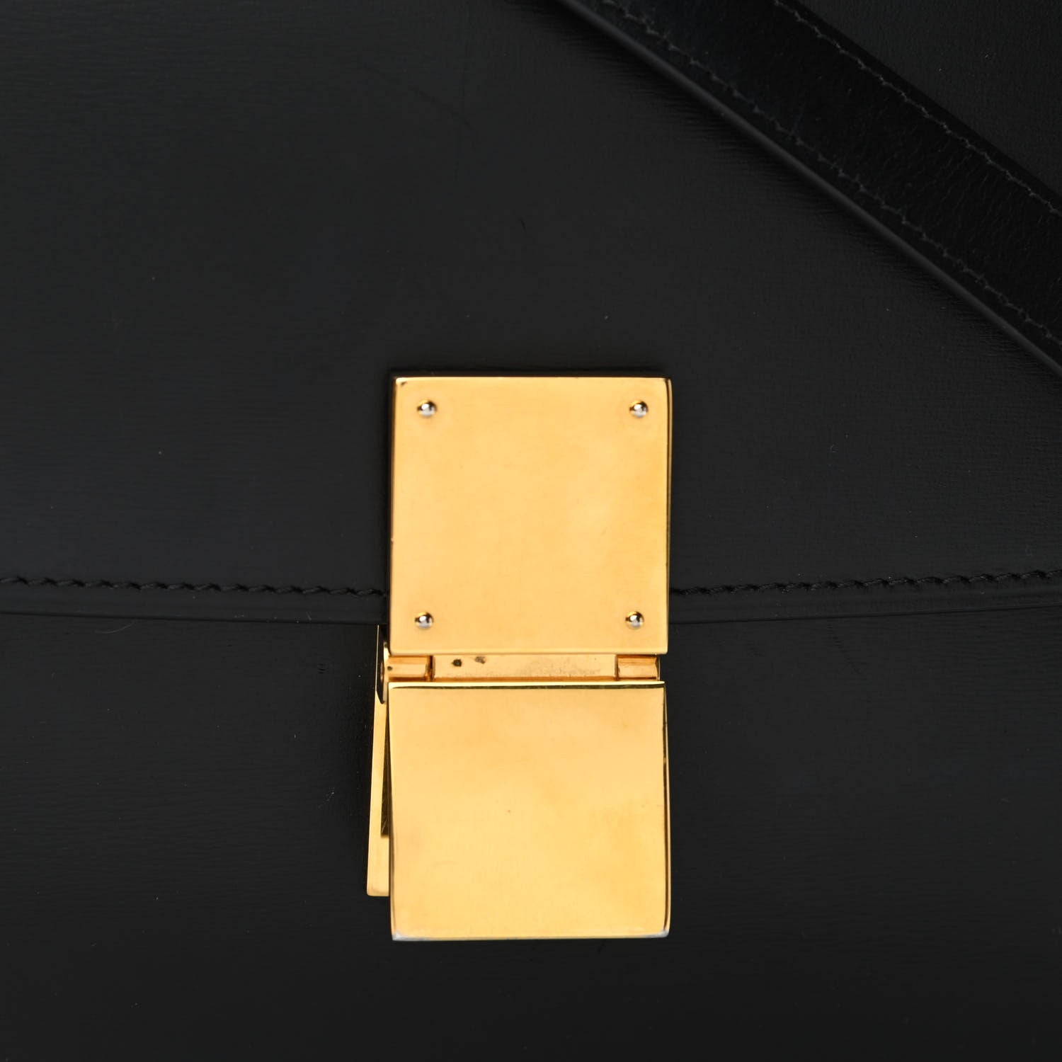 Celine Box Calfskin Medium Classic Box Flap Bag Black 8 of 12