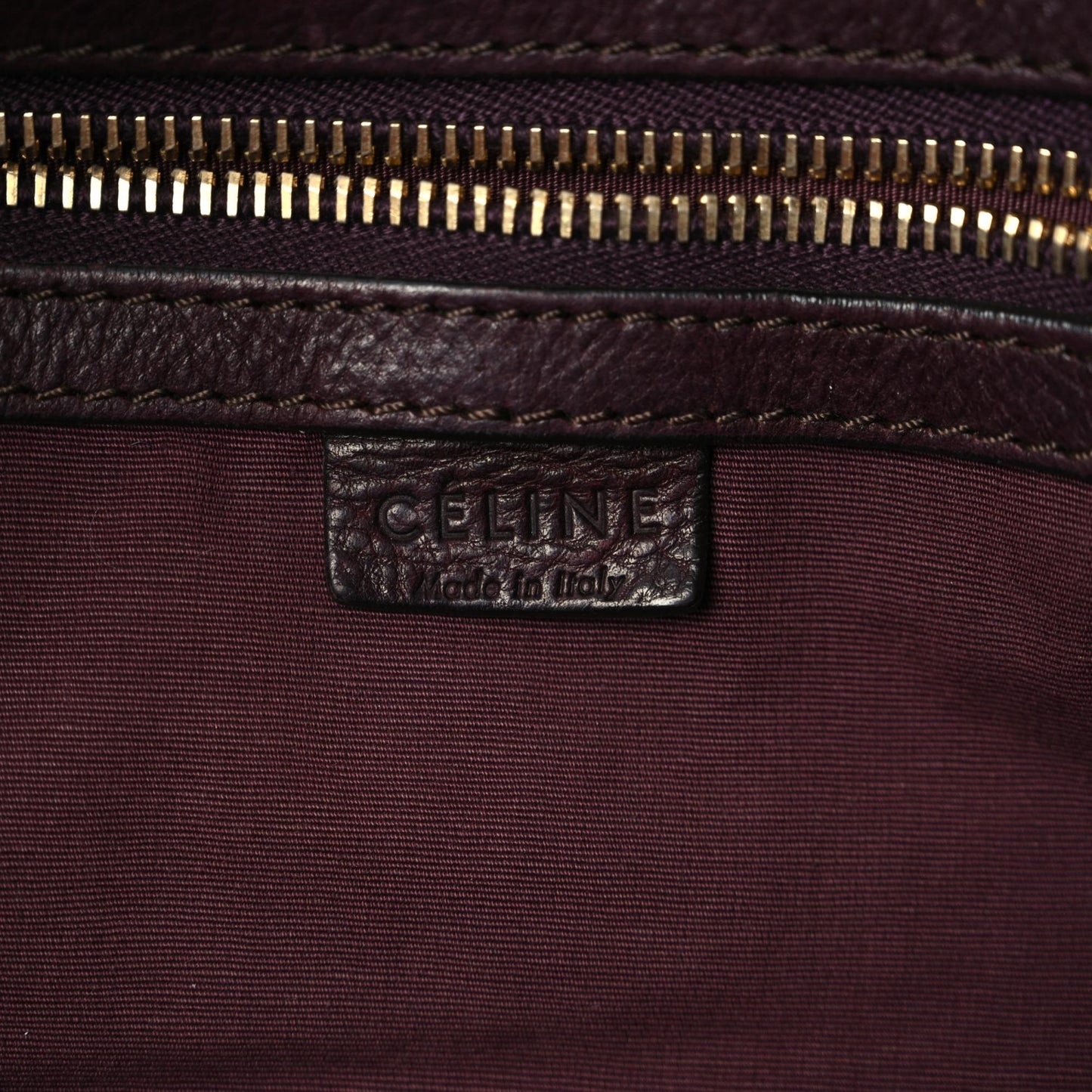 Calfskin Hobo Burgundy