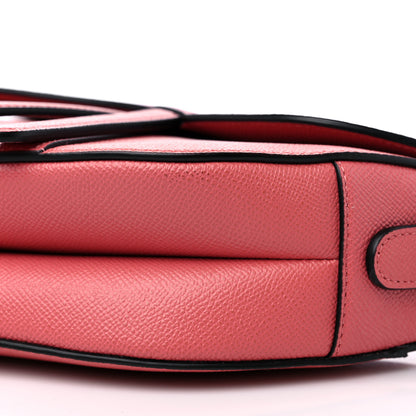 Christian Dior Grained Calfskin Saddle Bag Pink 9 of 9