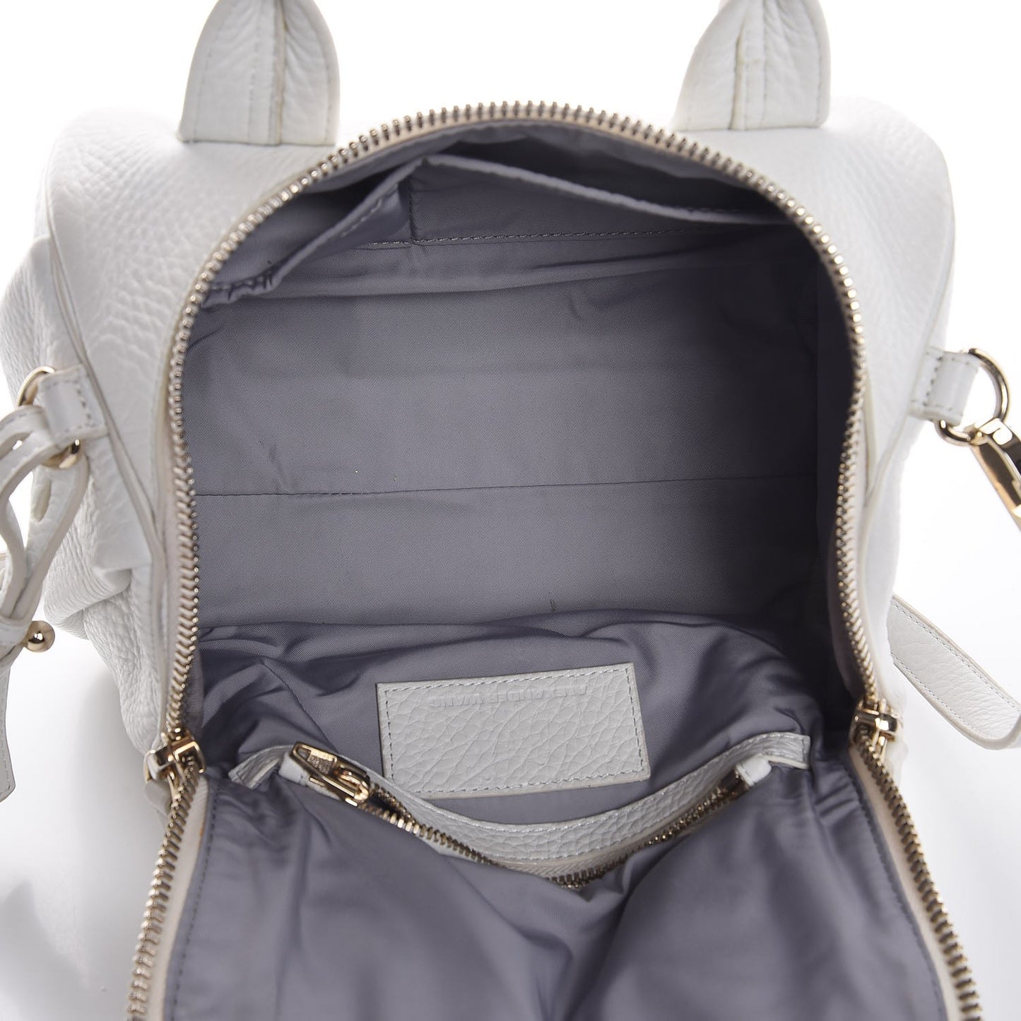 Pebbled Lambskin Rockie White Gold Hardware