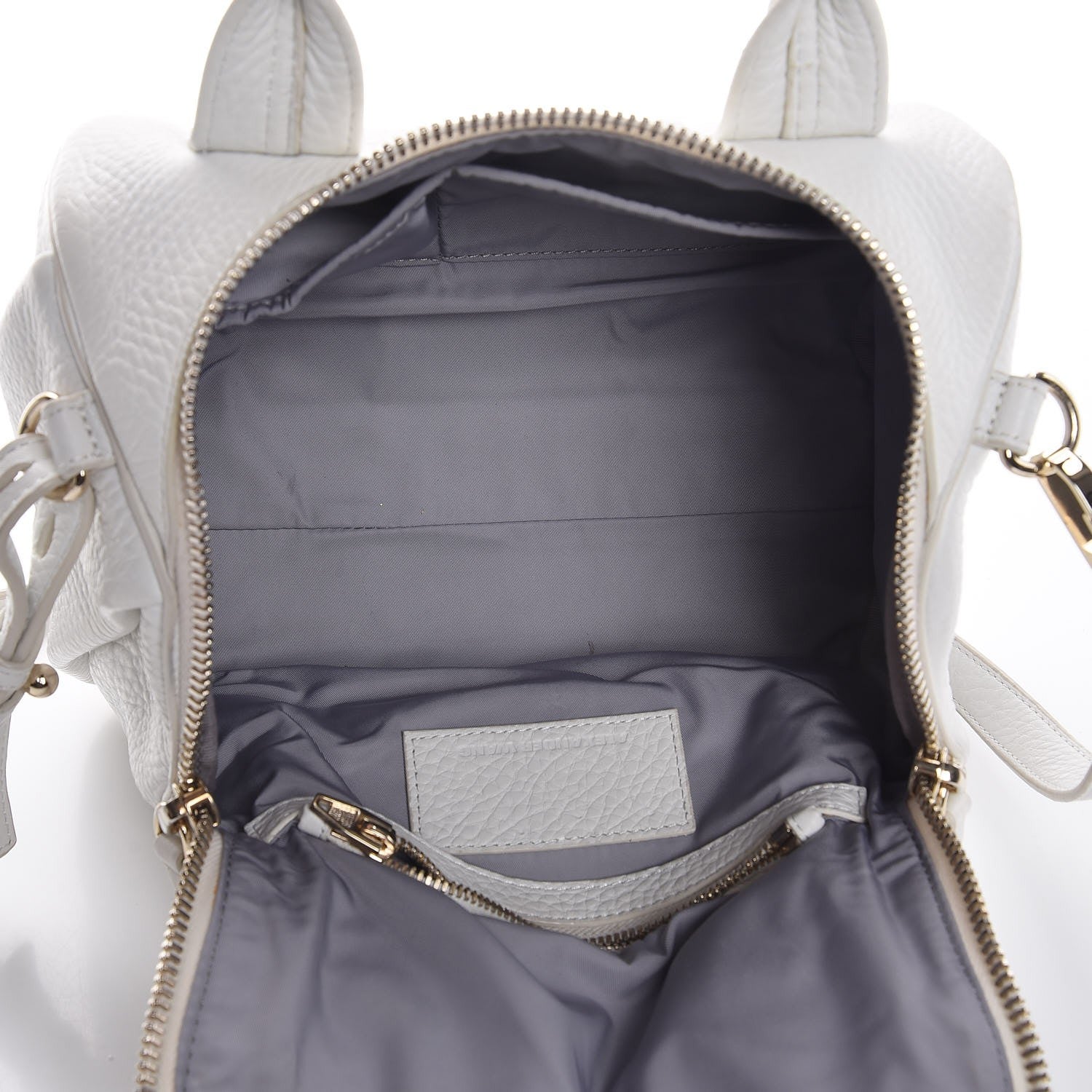 Alexander Wang Pebbled Lambskin Rockie White Gold Hardware 5 of 6