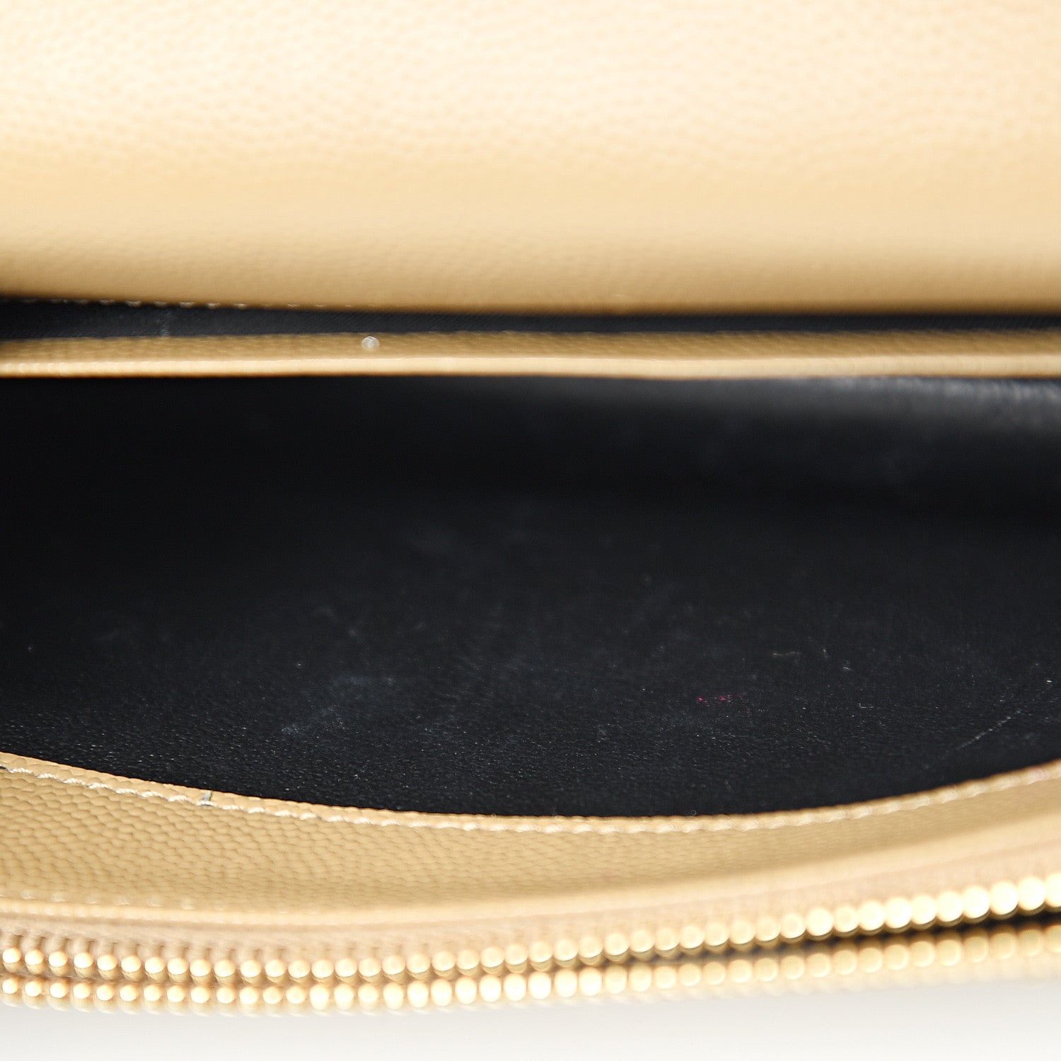 Saint Laurent Grain De Poudre Matelasse Chevron Monogram Envelope Chain Wallet Nude Powder 6 of 10