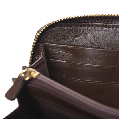 Jimmy Choo Zebra Print Pony Hair Wallet Brown 7 of 9
