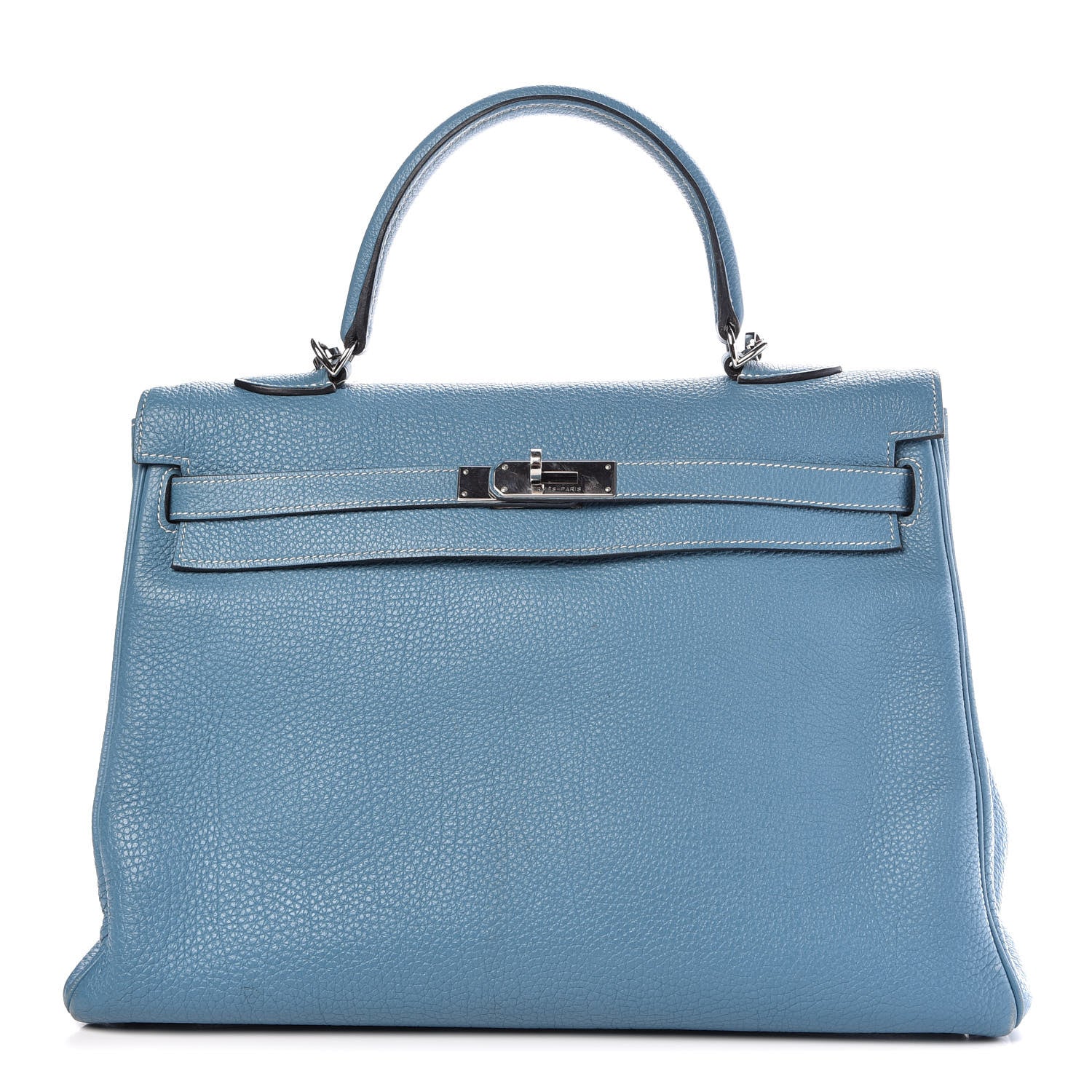 Hermes Togo Kelly Retourne 35 Blue Jean 1 of 41