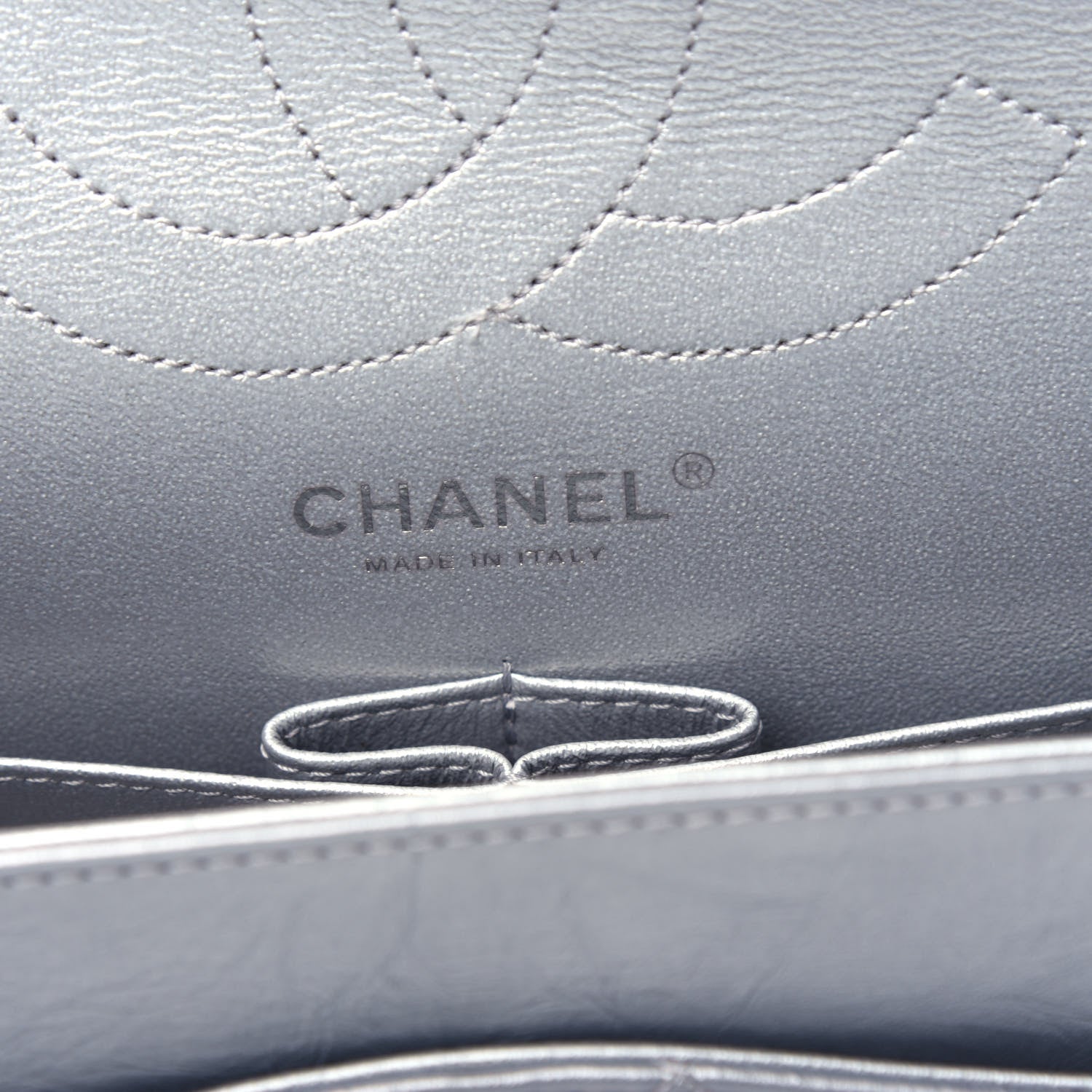 Chanel Metallic Aged Calfskin Quilted 2.55 Reissue 226 Flap Silver 6 of 11