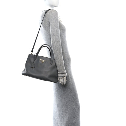 Prada Vitello Daino Shopping Tote Marmo 2 of 9