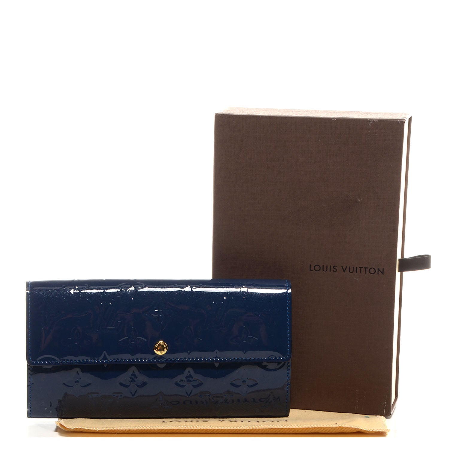 Louis Vuitton Vernis Sarah Wallet Grand Blue 5 of 8