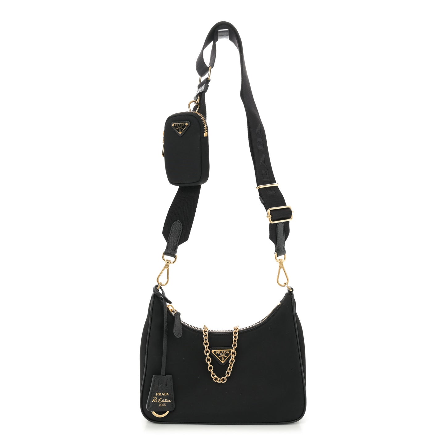 Nylon Re-Edition 2005 Shoulder Bag Black