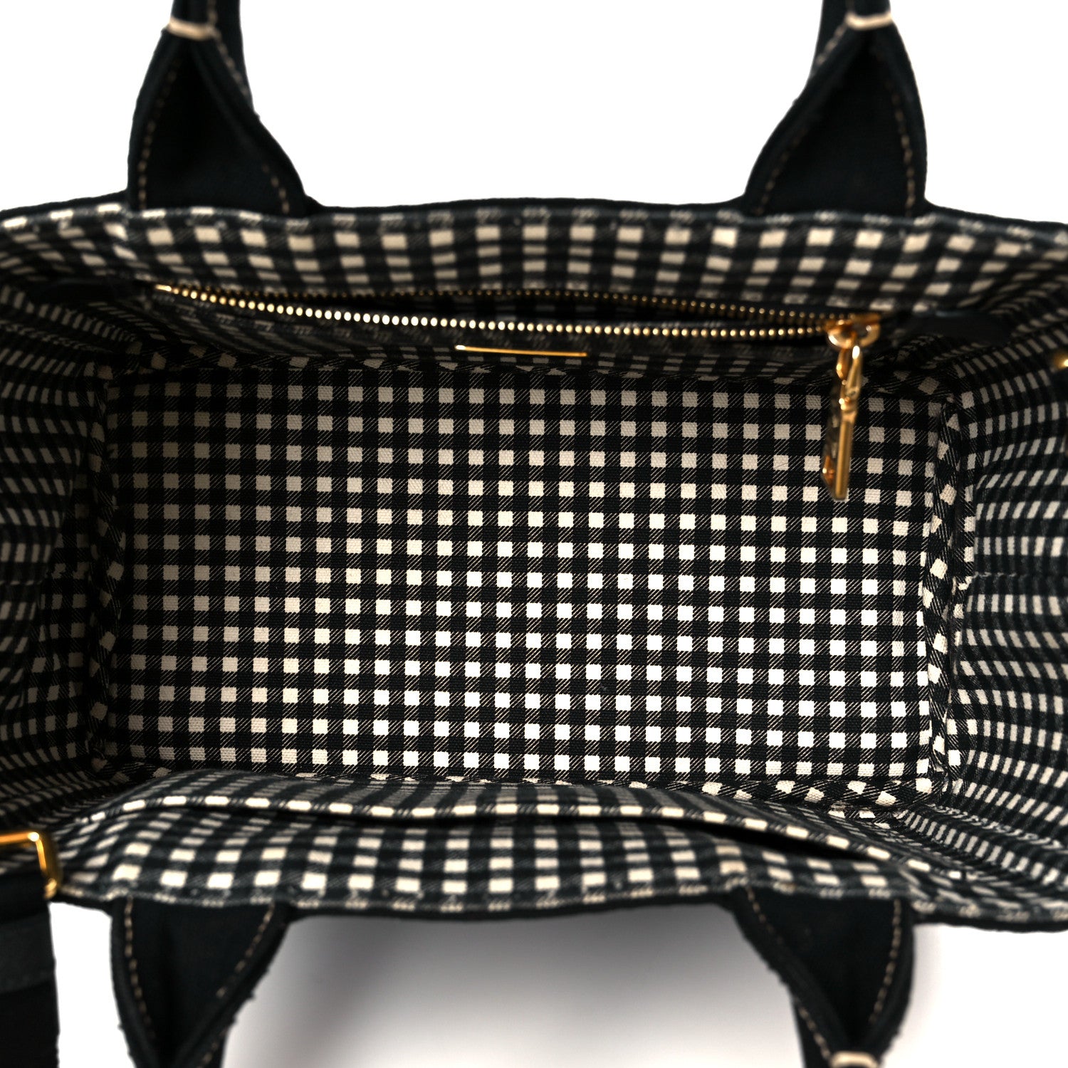 Prada Canapa Small Logo Tote Black Talco 6 of 13