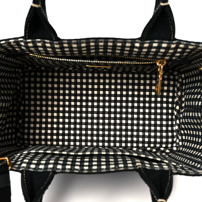 Prada Canapa Small Logo Tote Black Talco 6 of 13