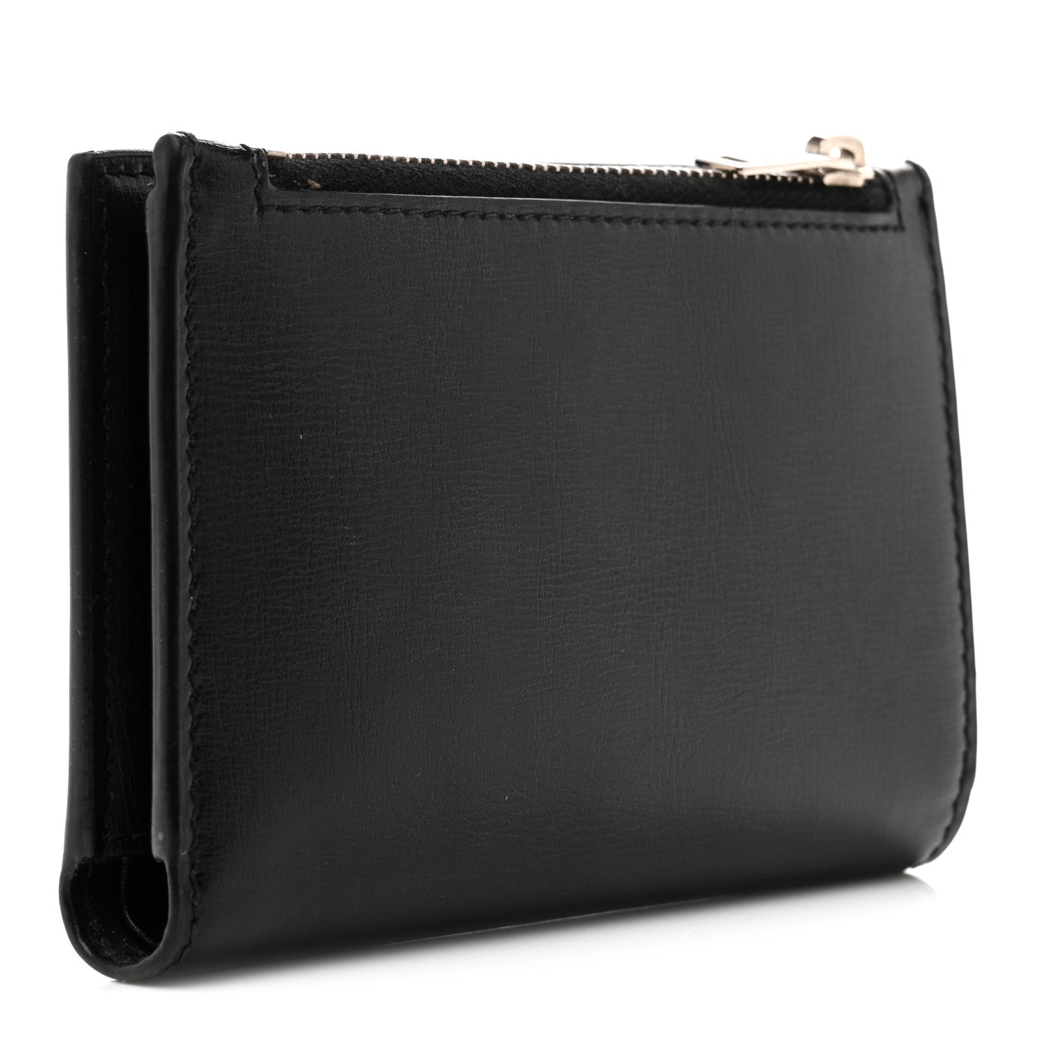 Saint Laurent Calfskin Monogram Bi Fold Zipped Wallet Black 3 of 13
