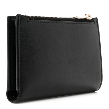 Saint Laurent Calfskin Monogram Bi Fold Zipped Wallet Black 3 of 13