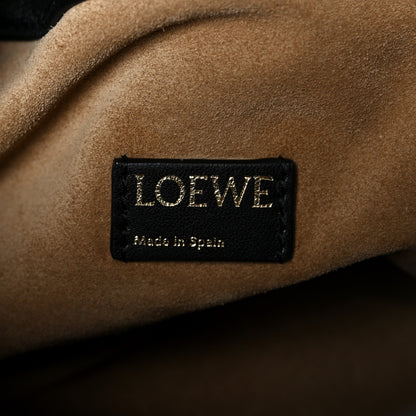 Loewe Mellow Nappa Medium Donut Chain Flamenco Knot Clutch Black 6 of 10