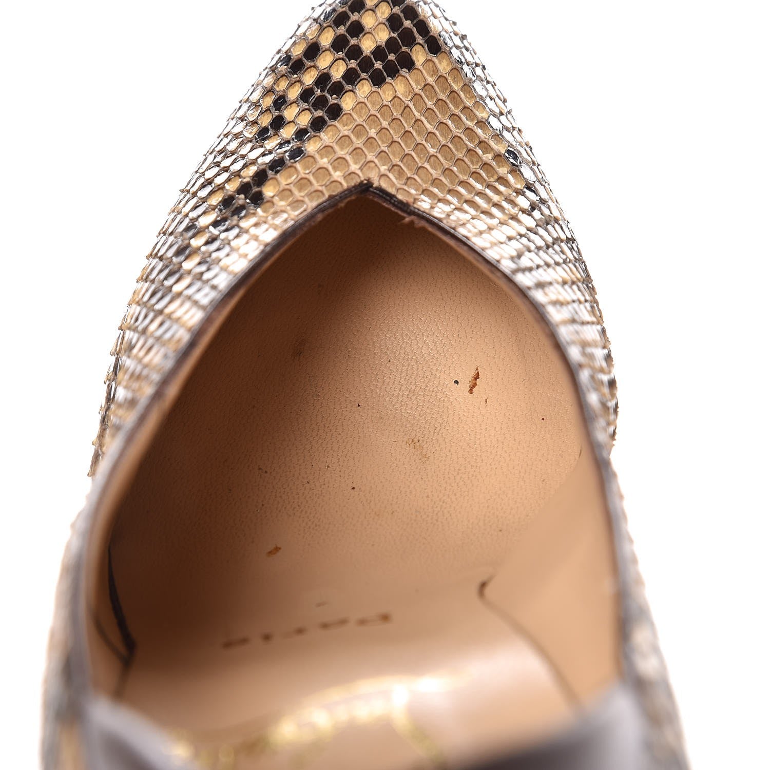 Christian Louboutin Python Pumps 39 Brown 12 of 12
