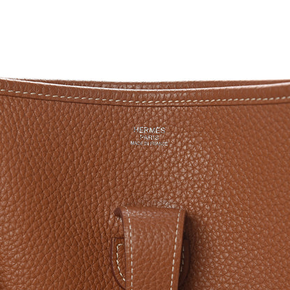 Hermes Taurillon Clemence Evelyne III GM Gold 5 of 13