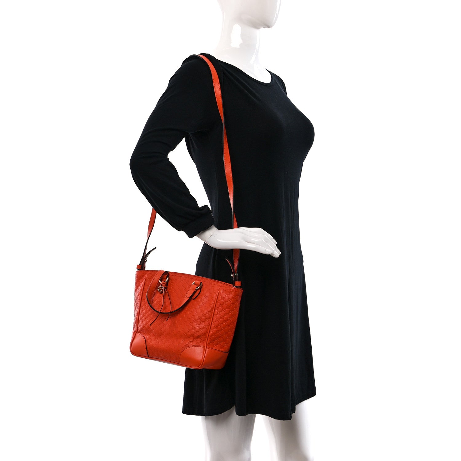 Gucci Microguccissima Small Bree Tote Sun Orange 2 of 9