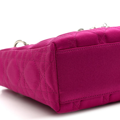 Christian Dior Satin Cannage Mini Lady Dior Pink 9 of 10
