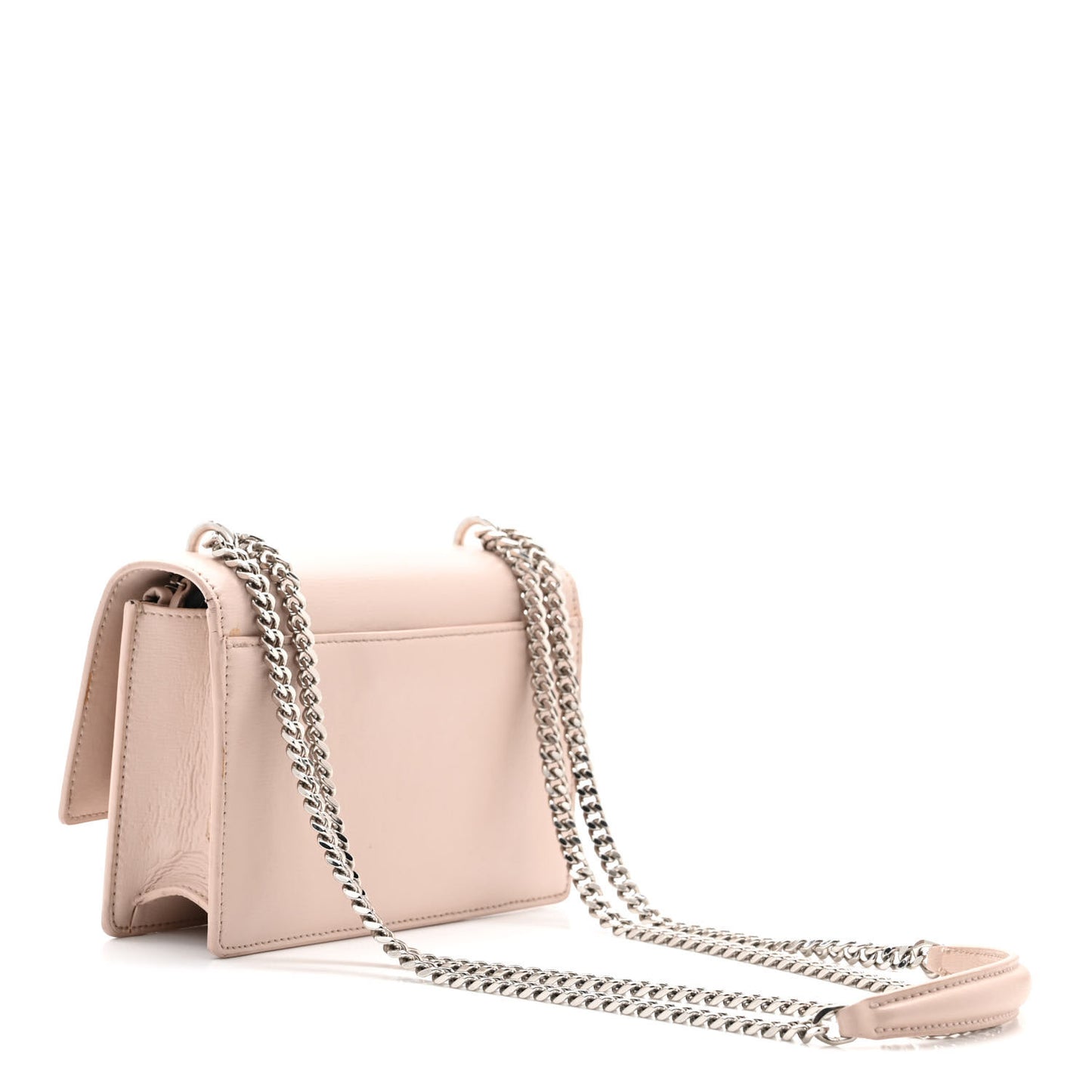 Calfskin Monogram Sunset Chain Wallet Light Pink