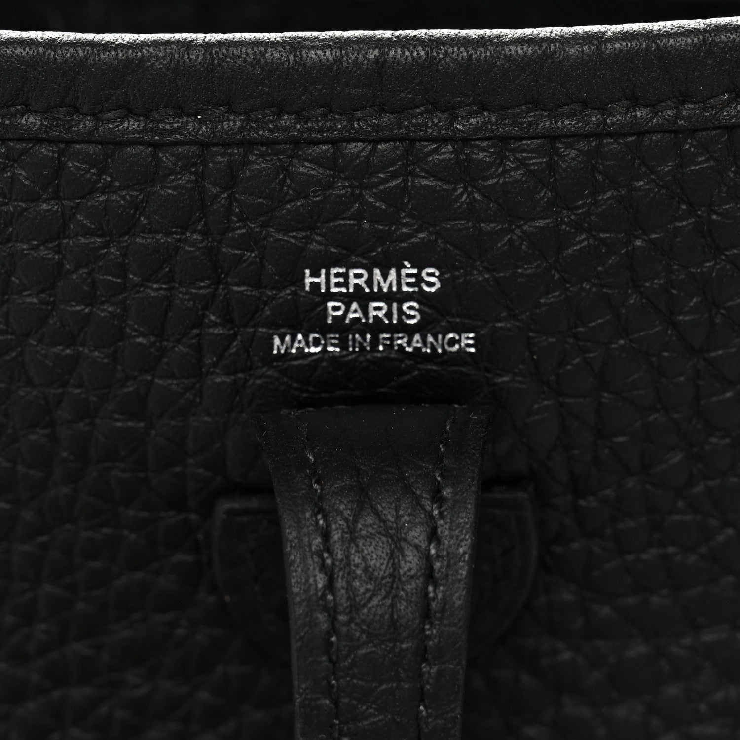 Hermes Taurillon Clemence Evelyne TPM Black 6 of 11