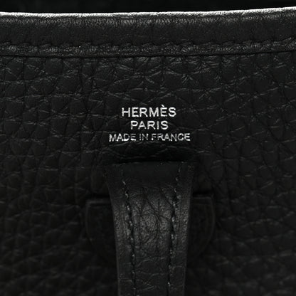 Hermes Taurillon Clemence Evelyne TPM Black 6 of 11