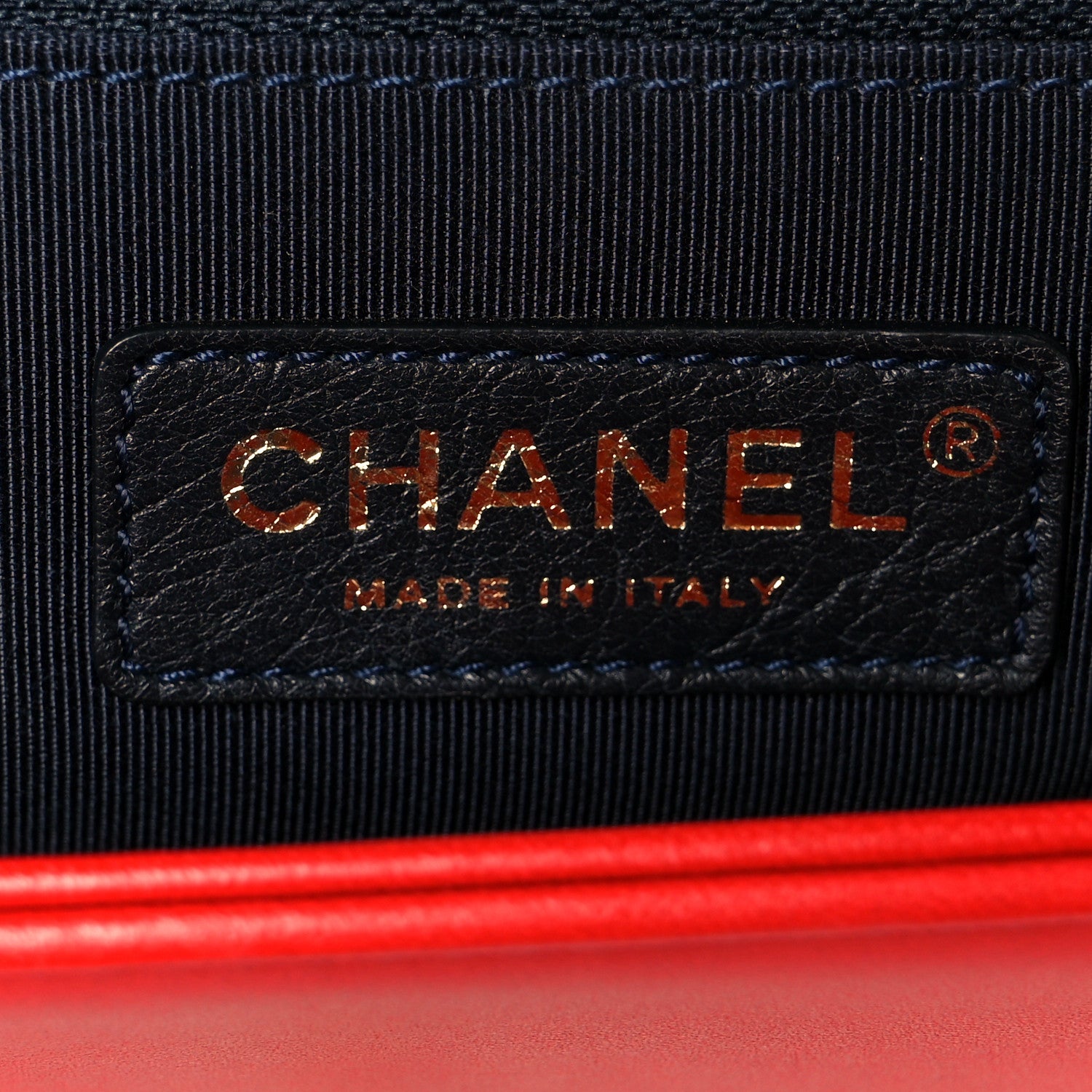 Chanel Lambskin Embossed New Medium Boy Cube Flap Red 6 of 11
