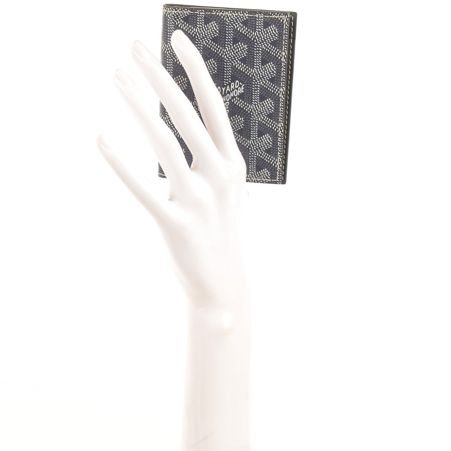 Goyardine Saint Marc Folding Card Case Grey