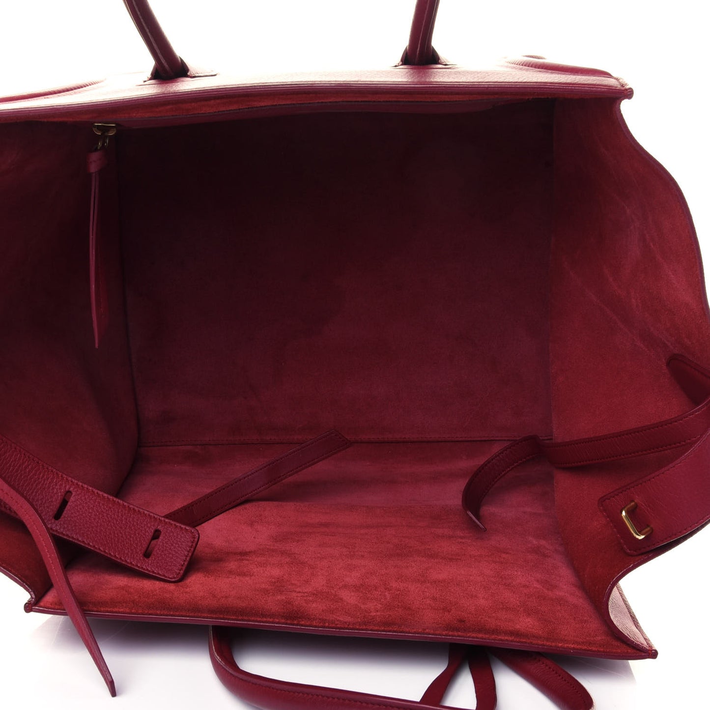 Baby Grained Calfskin Medium Phantom Luggage Carmin