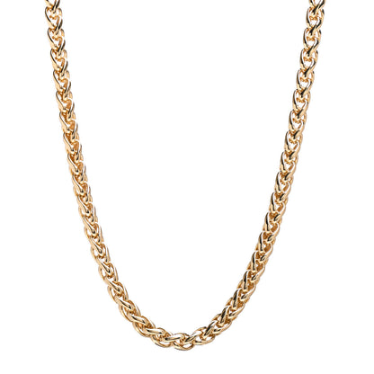 David Yurman 18K Yellow Gold 6mm Wheat Chain Necklace 16" 1 of 3