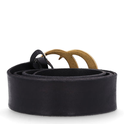 Gucci Faded Calfskin Double G 40mm Belt 85 34 Black 2 of 5