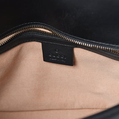 Gucci Calfskin Matelasse Small GG Marmont Shoulder Bag Black 5 of 8