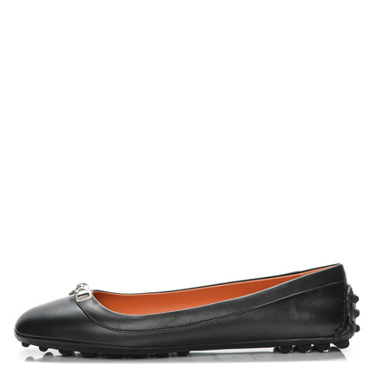 Hermes Calfskin Liberty Ballerina Flats 39 Black 1 of 10