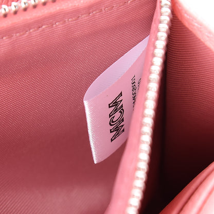 MCM Calfskin Studded Patricia Wallet On Chain Pink 7 of 10